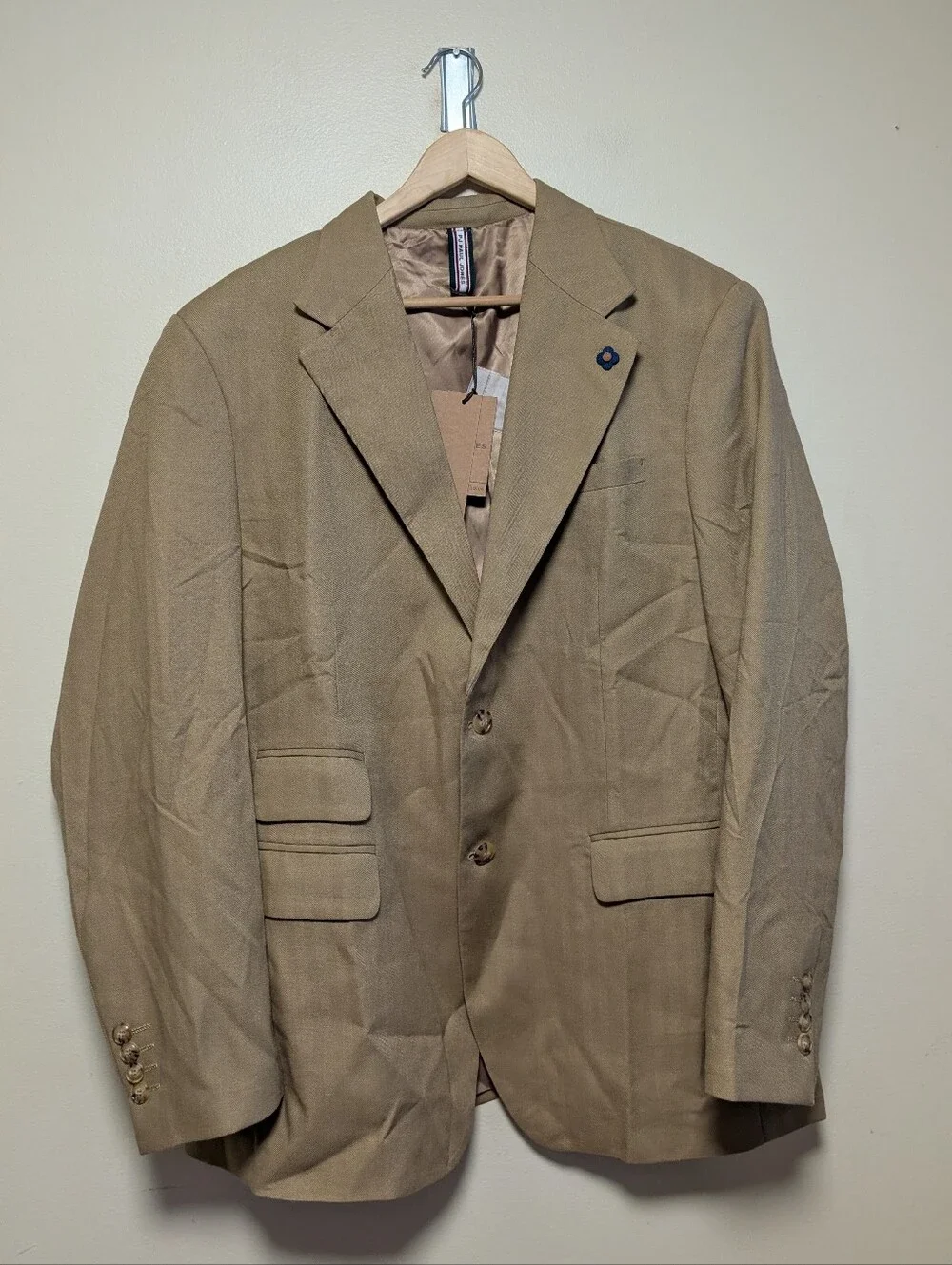 PJ Paul Jones Men’s XL Tan Linen Blend Blazer Sport Coat NWT